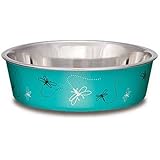 Loving Pets Dragonfly Bella Bowl for Pets, Small, 1-Pint, Turquoise