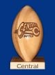 Central College Dutch Solid Maple Wood Laser Engraved Football NCAA College Athletics