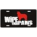 New  Border Collie / Wipe Your Paws  License Plate Dog