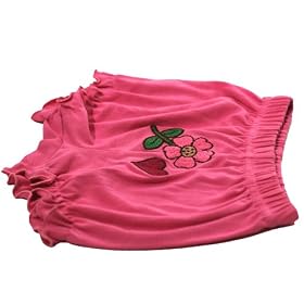 Lipstik Infant Baby Girls Hot Pink Flower Heart Bloomers 6M-18M