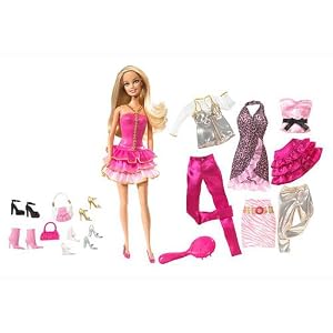 Exclusive Barbie Fashion Clothing Assortment with Barbie doll Giftset by 