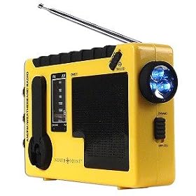 North Point Battery Free AM FM Weather Band Emergency Crank Radio Flashlight Radio... by HankCrank Radio