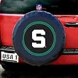 Fremont Die Fmt5TC-MSS-58439 Michigan State Spartans NCAA Spare Tire Cover- Black