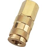 41SoU2WTteL. SL160  Milton Hi Flo V Style Coupler   Brass 3/8in. NPT Female