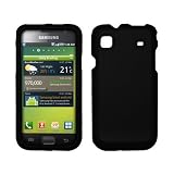 Samsung Vibrant / Galaxy S T959 Black Rubberized Hard Cover Crystal Case