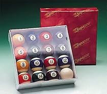 Supapro Spots and Stripes Pool Balls - 2 inches (51mm)