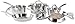 T-fal C798SC64 Ultimate Stainless Steel Copper-Bottom Multi-Layer Base 12-Piece Cookware Set, Silver  : image