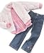 Apparel : Nannette Little Girl 3 Pc Plush Fur Jacket Set