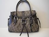 DKNY (Donna Karan New York) - DKNY (Donna Karan New York) Logo Satchel in Brown / Tan "Town and Country Equestrian" Series