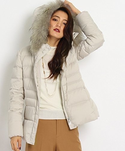 (インディヴィ) INDIVI [L]フーデッドタフタダウンコート 12799713