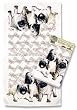 Pugs Pug Dogs Pups Set of 2 Dish Kitchen Towels