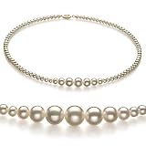 White 4-9mm AA Freshwater Pearl Necklace 16 inch