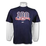 Montreal Canadiens Centennial 100th Logo Fooler Long Sleeve T-Shirt (True Navy)