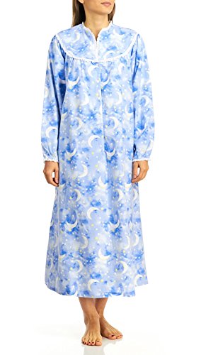 Lanz Of Salzburg Women's Classic Flannel Tyrolean Gown