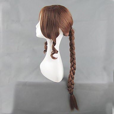 Final Fantasy¢÷ Aerith Gainsborough Long Braid Brown Cosplay Wig 90cm