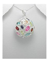 CZ Pendant Necklace In 92.5 Sterling Silver