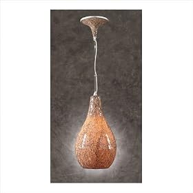 Contessa Mini Pendant Shade Color: Crackle Amber by PLC Lighting