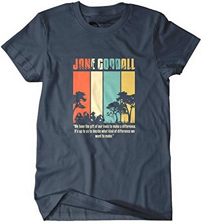 Jane Goodall "Difference"" Crew Neck T-shirt By UnderRepped (Small)
