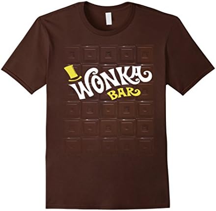 Men's Won-ka Cho-colate Bar T-Shirt XL Brown