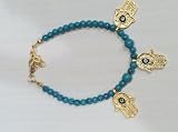 Bracelet with Hamsa Charms