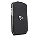 BlackBerry ACC-50707-301 Leather Flip Shell for Rim BlackBerry Q10 - Retail Packaging - Black