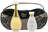 J'adore by Christian Dior for Women 3 Piece Set Includes: 1.7 oz Eau de Parfum Spray + 1.7 oz Perfumed Body Lotion + Lacey Evening Clutch