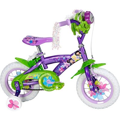 Wonders Shop USA - New Disney Fairies Tinkerbell 12 INCH Bike with Training Wheels, Lights, and Sound