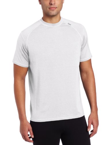 Tasc Performance Men's Carrollton Performance Running Fitness Crew Neck Tee Shirt,Large,White