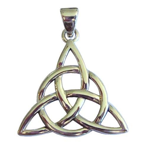 Sterling Silver Triquetra Pendant Wiccan Amulet Pagan Jewelry