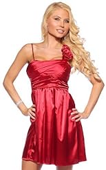 Sexy Strapless Floral Print Sweetheart One Shoulder Fitted Sequined  Lace Belted Elasticized Empire   Waistline Polyester Evening Dress/Prom Dress/Party Dress/Mini Dress  With a Bow(s)