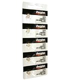 Energizer 377or 376 Button Cell Silver Oxide SR626SW Watch Battery Pack of 5 Batteries