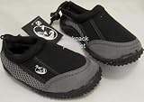 from Surf Attack Childrens Charcoal Black Aqua Shoes Aqua Socks or Beach Shoes Babies Toddler and Kids Sizes