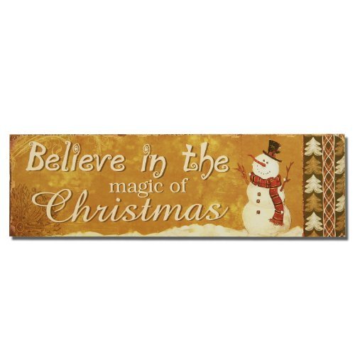 Adeco Decorative Christmas Wood Wall Sign Plaque 
