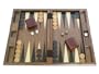 19 in. Wood Backgammon Set - Walnut Inlay