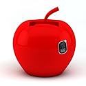Charge 'N' Fruits Apfel Dockingstation für Handys und MP3-Player  rot