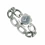 ELLETIME Women's 4687GMOPA Sterling Silver Open Link Bracelet Watch