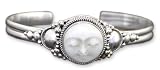 Sterling Silver Cuff Bracelet, 'Moon Goddess'