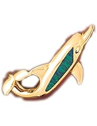 CleverEves 14K White Gold Created Opal Pendant 7.7 - Gram(s)