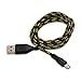 3ft 6ft 10ft Braided Fabric Micro USB Data&Sync Charger Cable Cord For Android Phones Samsung HTC Blackberry LG