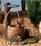 Fontanini Town Well with Working Bucket, Nativity Village Addition