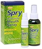 XYLITOL SPRY Moisturizing Mouth Spray-soothing aloe vera LIGHT MINT size: 134 ml net wt 4.5 fl oz.