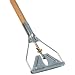 Rubbermaid Commercial FGH41600 Stirrup Style Wet Mop Wood Handle with Large Yellow Steel Head, 60" Length x 1-1/8" Diameter