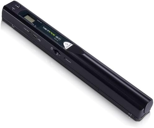 900DPI Solutions USB Wireless Mobile Color Image Photo Scanner Wand with built-in LCD Screen - Black