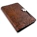 Creekside Maple Tree Embossed Leather Writing Journal, 6 x 9-inch, refillable
