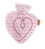 Fashy hot-water bottle, hot-water bag heart 0,7 l