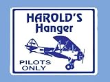 PILOTS HANGER Kids Bedroom Door SIGN, Personalized