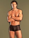 Mens Underwear Black Stripe Shorts