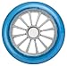 YAK Scooter Wheel 125mm Silver/Blue