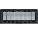 Blue Sea Systems Water-Resistant 8-Gang Fuse Panel, 3 3/4 x 9 3/8