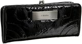 Calvin Klein Patent Padding Continental Wallet,Black,one size